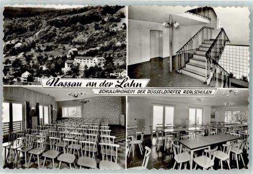 Nassau Schullandheim der Düsseldorfer Realschulen Treppe Stuhl Tisch