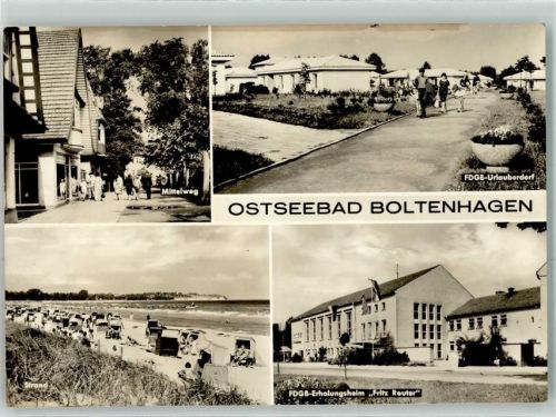 Ostseebad Boltenhagen Mittelweg FDGB-Urlauberdorf Strand FDGB-Erholungsheim Frutz Reuter