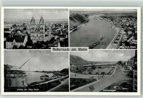 Andernach Alter Kran Rheinanlagen