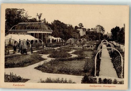 Karlsruhe Der Rosengarten im Stadtgarten