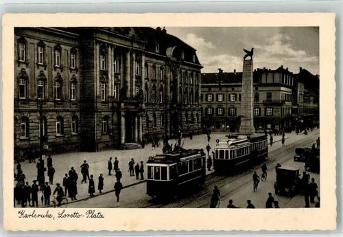 Karlsruhe Loretto-Platz Straßenbahn
