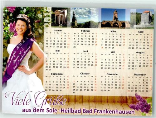Bad Frankenhausen Fliederkönigin 2015/2016 Solebad Kyffhäuser-Therme Kalender