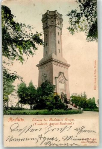 Rochlitz 1901 Turm Friedrich August Denkmal