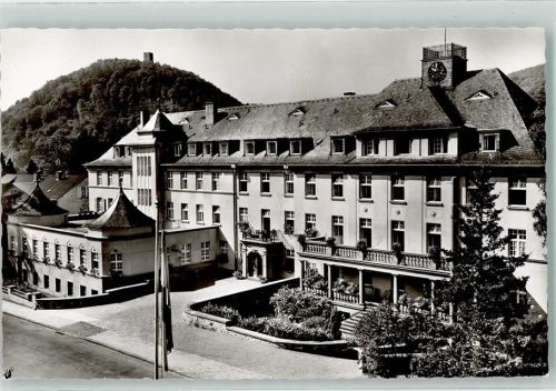 Nassau Kurheim der L.V.A. Rheinprovinz Fahne Uhr Turm