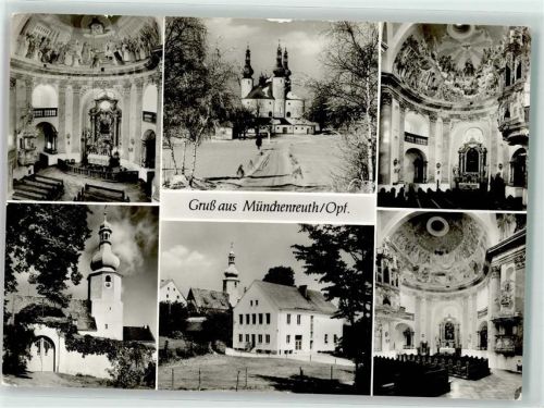 Münchenreuth Kirche Inneres Dreifaltigkeitskirche Wallfahrt Kappl Gruß