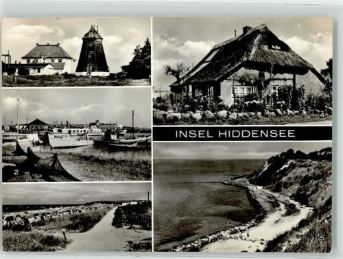 Insel Hiddensee Vitte Hafen Steilküste am Dornbusch Blaue Scheune