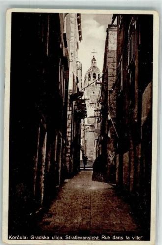 Korcula 1930 Straße Gradska ulica