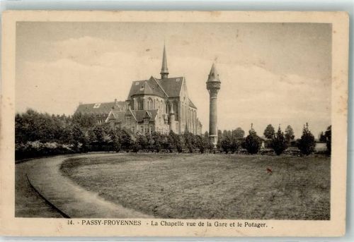 Tournai 1917 la Chapelle vue de la Gare et le Potager Internat Passy-Froyennes
