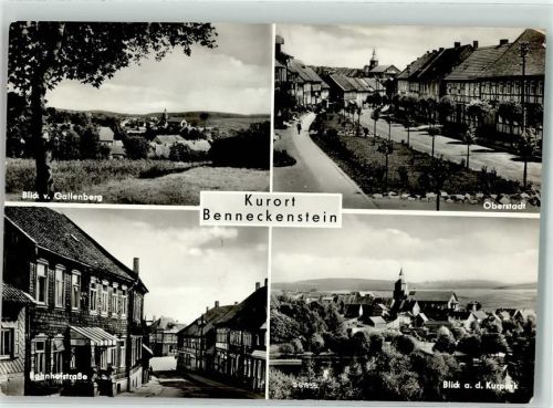 Benneckenstein Blick v. Gallenberg Oberstadt Bahnhofstraße Blick a.d. Kurpark