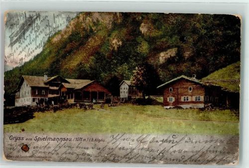 Spielmannsau 1903 Gasthaus Spielmannsau