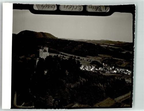Erlenbach Foto Original aus Archiv eines Ansichtskartenverlag Fliegeraufnahme von Burg Berwartstein
