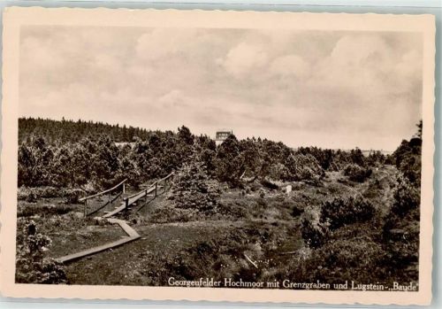 Zinnwald-Georgenfeld 1943 Georgenfelder Hochmoor mit Grenzgraben und Lugstein-Baude