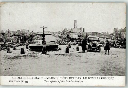 Sermaize-les-Bains Detruit par le Bombardement Oldtimer Uniform