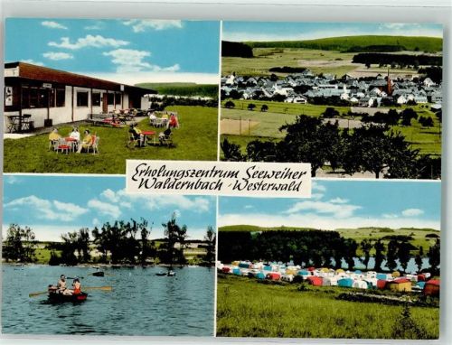 Waldernbach Erholungszentrum Seewiher Westerwald See Ruderboot Campingplatz Kirche