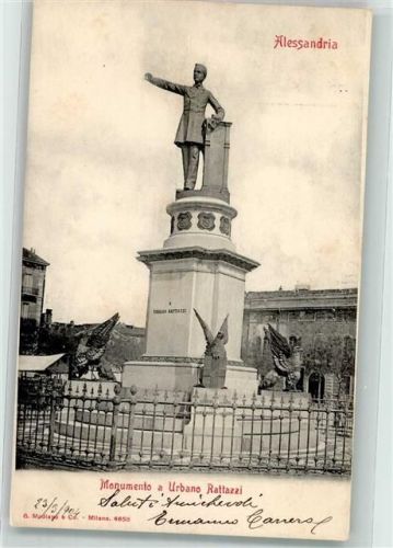 Alessandria 1904 Denkmal Urbano Rattazzi