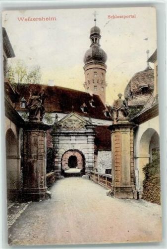 Weikersheim 1906 Schlossportal