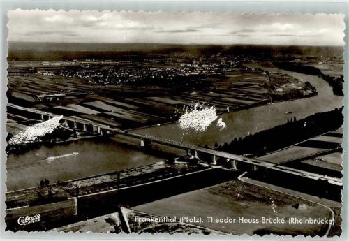 Frankenthal Fliegeraufnahme Theodor Heuss Brücke