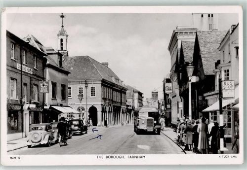 Winchester The Borough Farnham Omnibus Auto Oldtimer Foto AK