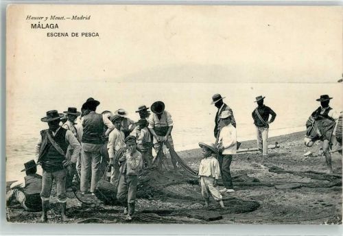 Malaga 1916 Beruf Fischer Tracht