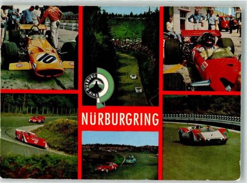 W5489 Nürburg Rennwagen Nürburgring Foto AK
