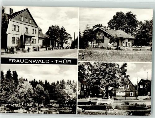 Frauenwald FDGB Erholungsheim Raymonde Dien Gasthaus Milchbar Platz des Friedens