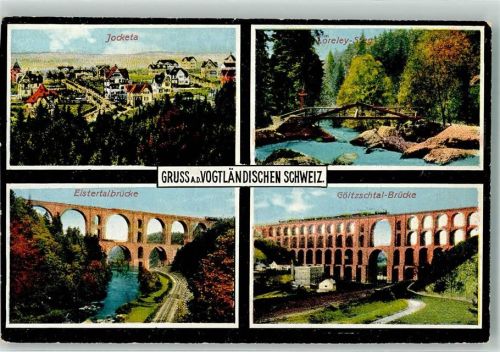 Jocketa 1926 Elstertalviadukt Göltzschtalviadukt Loreley-Steg