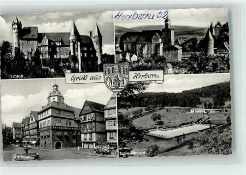Herborn Schloss Schwimmbad Rathaus Stadtkirche