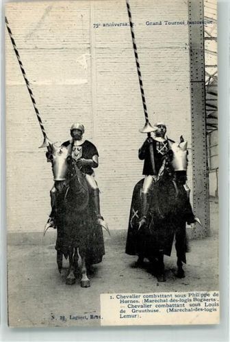 Brüssel 75 Anniversaire Grand Tournoi historique Philippe de Hornes und Louis de Gruuthuse