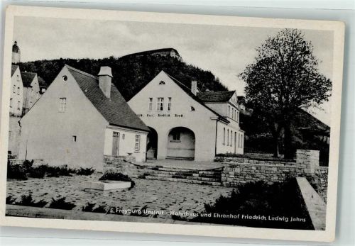 06632 O4805 Freyburg Unstrut - Wohnhaus und Ehrenhof Friedrich Ludwig Jahns
