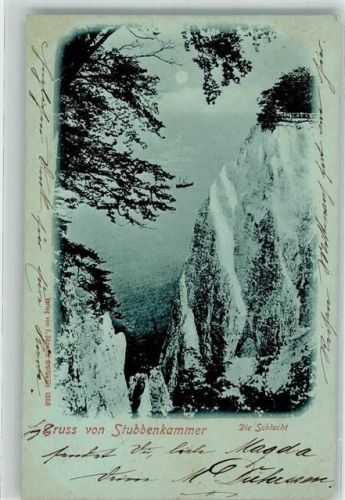 Sassnitz 1899 Stubbenkammer Die Schlucht