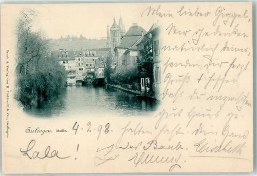 Esslingen 1898 Ort lt. Stempel