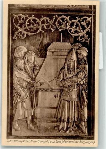 Creglingen 1910 Marienaltar Darstellung Christi im Tempel