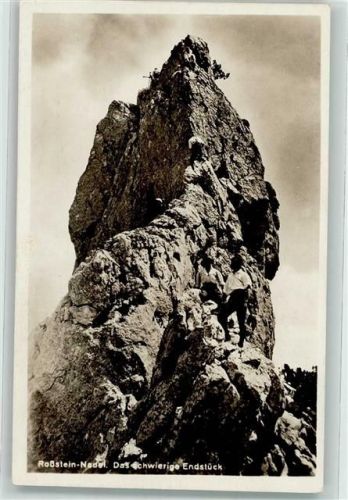 Kreuth Roßstein-Nadel das schwierigste Endstück Bergsteiger