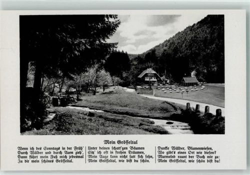 Neuenbürg Gasthaus Grösseltal Grösseltal-Gedicht
