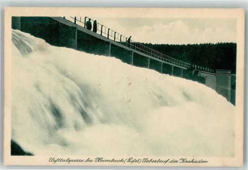 Heimbach Urfttalsperre Überlauf der Kaskaden