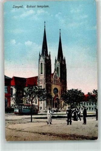 Szeged Kirche Straßenbahn
