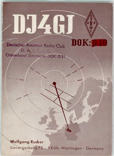 Köln Worringen 612 QSL Wolfgang Rucker Lieverberg