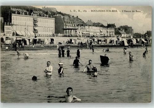 Boulogne-sur-Mer 1905 Schwimmbad Strand Hotel Imperial