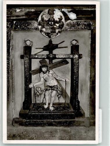 Ediger Steinrelief von Christus in der Kreuzkapelle Ort handschriftlich FOTO KEINE AK