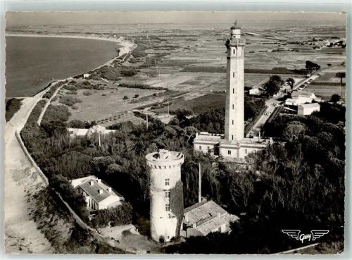 Ile de Ré 1955 Fliegeraufnahme Leuchtturm