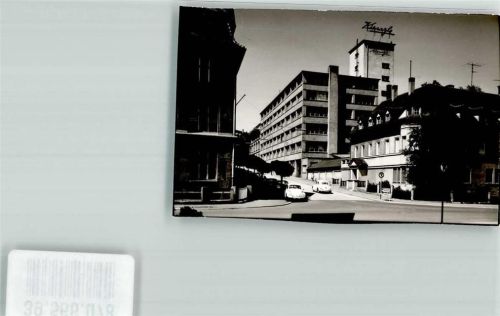 Schwenningen Kienzle Uhrenfabrik Straße Auto Wegweiser Ort handschriftlich Foto Original aus Archiv eines Ansichtskartenverlags