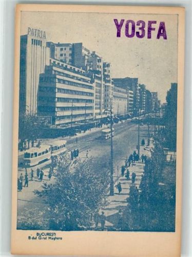 Bukarest Tram Straßenbahn Straße Patria Y03FA Radio Club