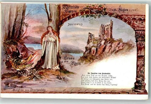 Drachenfels Burg Jungfrau vom Drachenfels B. Werner Kor