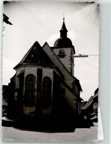 Knittlingen Foto Original aus Archiv eines Ansichtskartenverlags St. Leonhardkirche Oldtimer Ort handschriftlich