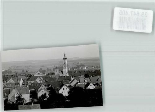 Geisenfeld mit Stadtpfarrkirche Mariä Himmelfahrt Foto Orginal aus Archiv eines Ansichtskartenverlags Ort handschriftlich