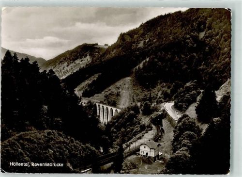 Breitnau 1960 Höllental mit Ravennaviadukt