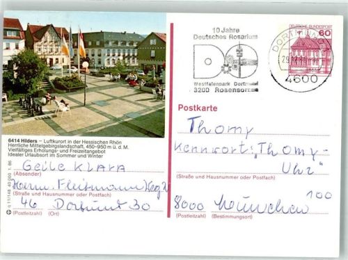 Hilders Rathaus Marktplatz Fahnen Luftkurort Hessische Rhön Auto