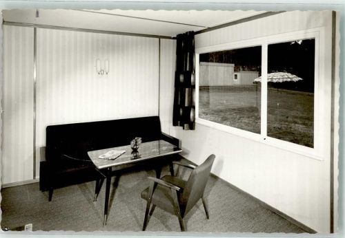 Wendlinghausen Feriendorf Borck Sonnenschirm Fenster Sofa Stuhl Tisch Ort handschriftlich Foto Original aus Archiv eines Ansichtskartenverlags