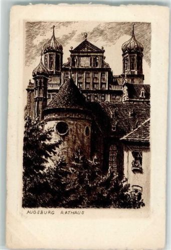Augsburg Rathaus Verlag Franz Jander