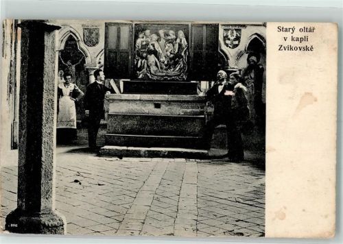 Burg Zvikov Kirche Der alte Altar in der Kapelle